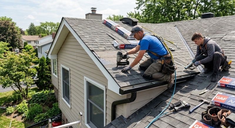 Our team working on Roofing Service projects in Fayette County, GA