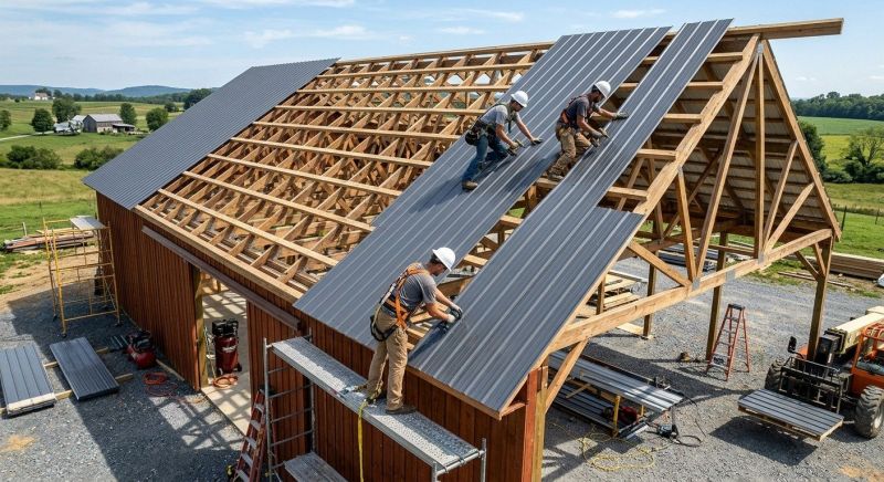 Barn Roof Construction in Fayette County, GA