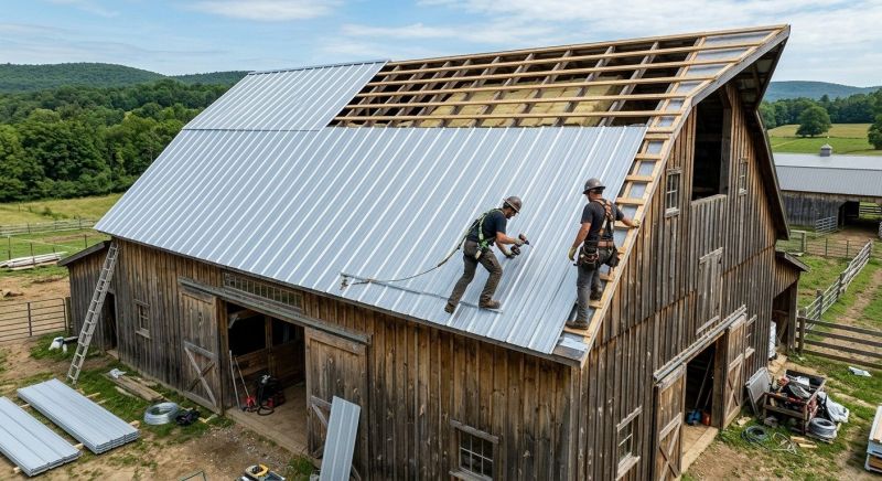 Barn Roof Installation in Fayette County, GA