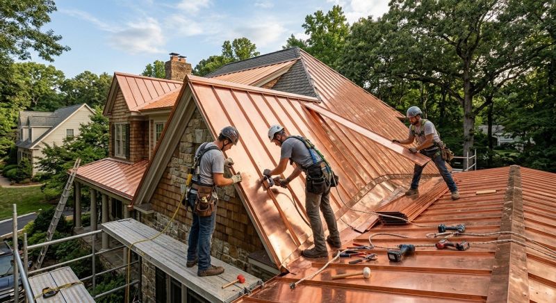 Copper Roof Installation in Fayette County, GA