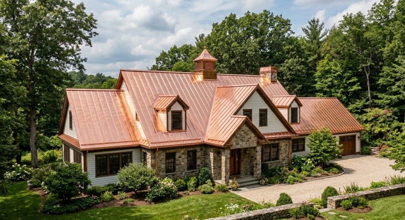 Copper Roof Replacement in Fayette County, GA