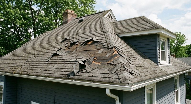 Damaged Roof Replacement in Peachtree City, GA