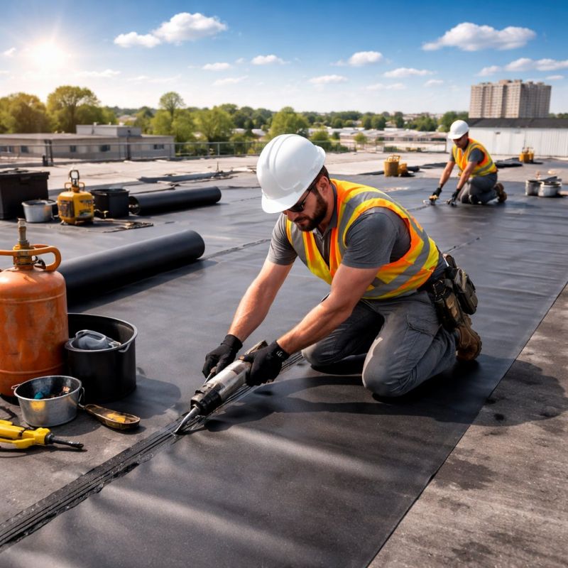 Epdm Roof Installation in Sharpsburg, GA