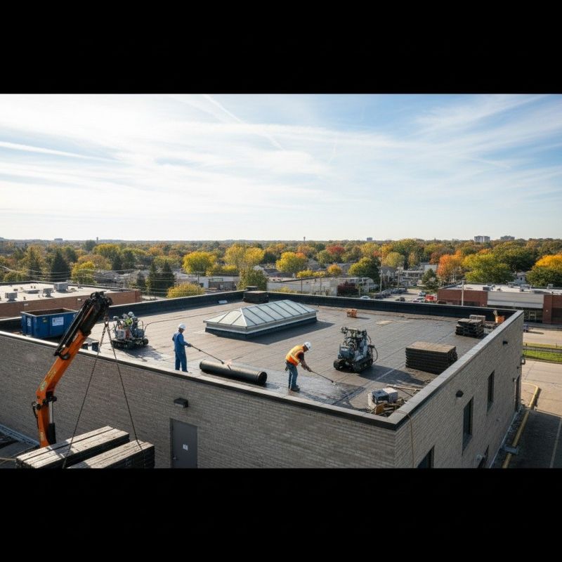 Single Ply Roof Replacement in Hampton, GA