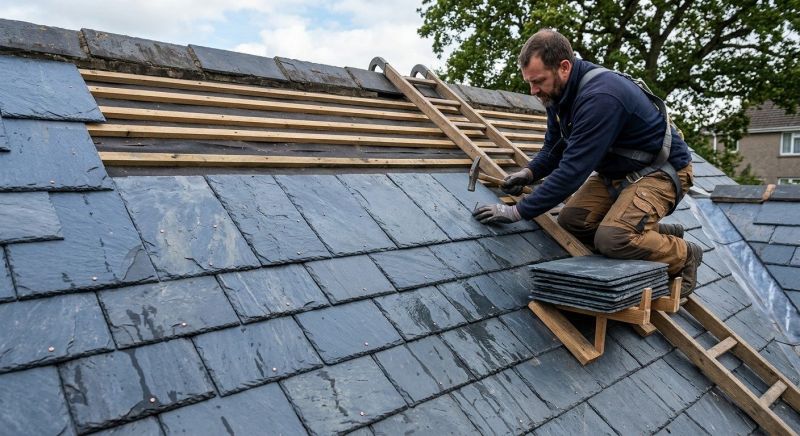 Slate Roof Construction in Douglas County, GA