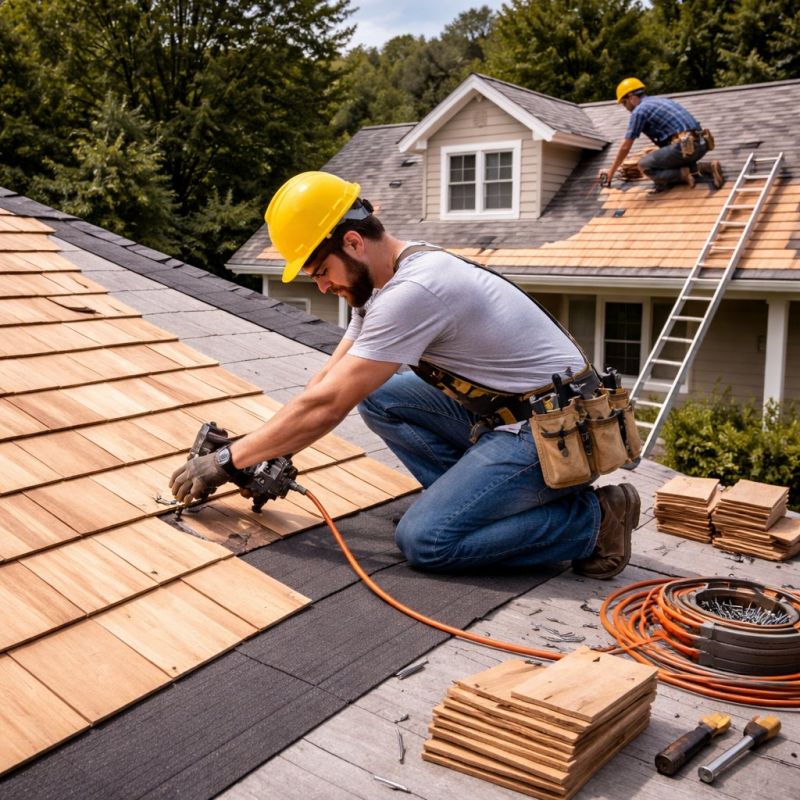 Wood Roofing Installation in Tyrone, GA